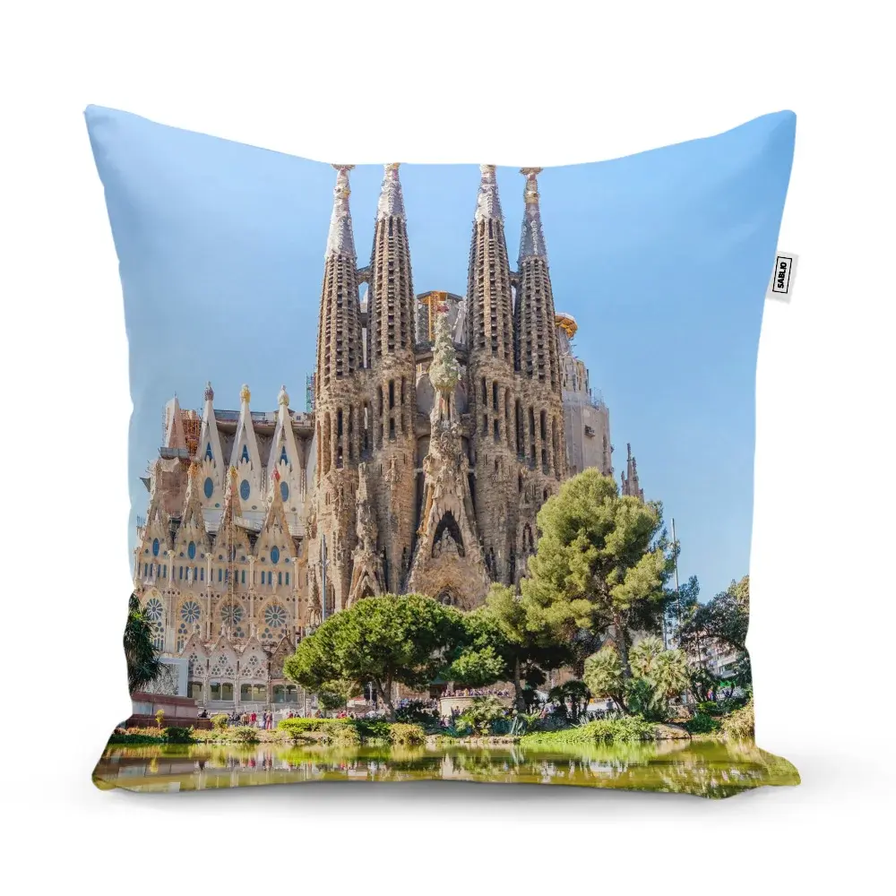 Polštář Barcelona Sagrada Familia - 60x60 cm