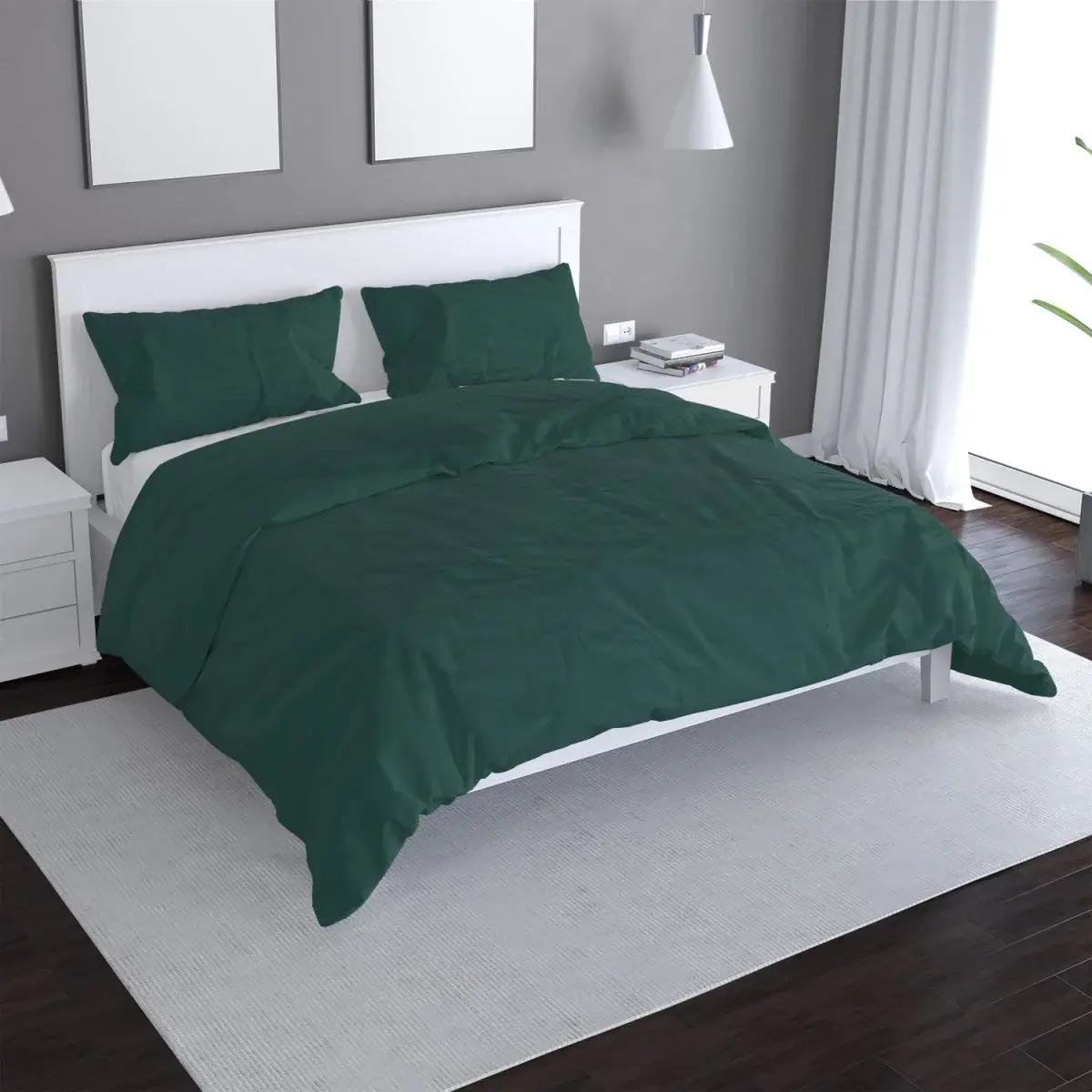 Povlečení Lesní zelená 2 - 140x200 / 90x70