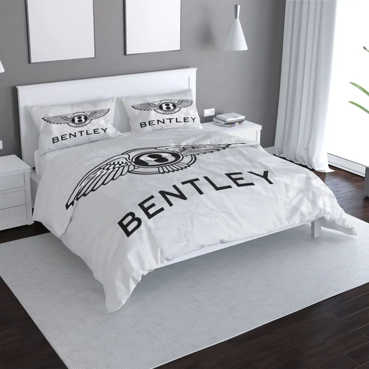 Povlečení Bentley na bílé - 140x220 / 90x70