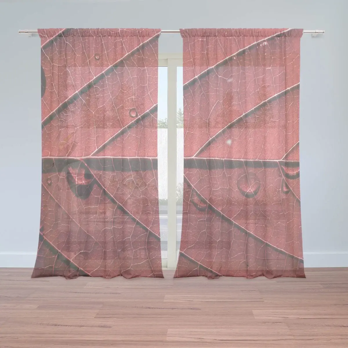 Záclony Červený list: 2ks 150x250cm