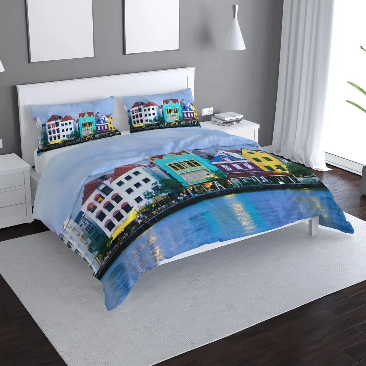 Povlečení Domky u moře - 140x200 / 90x70