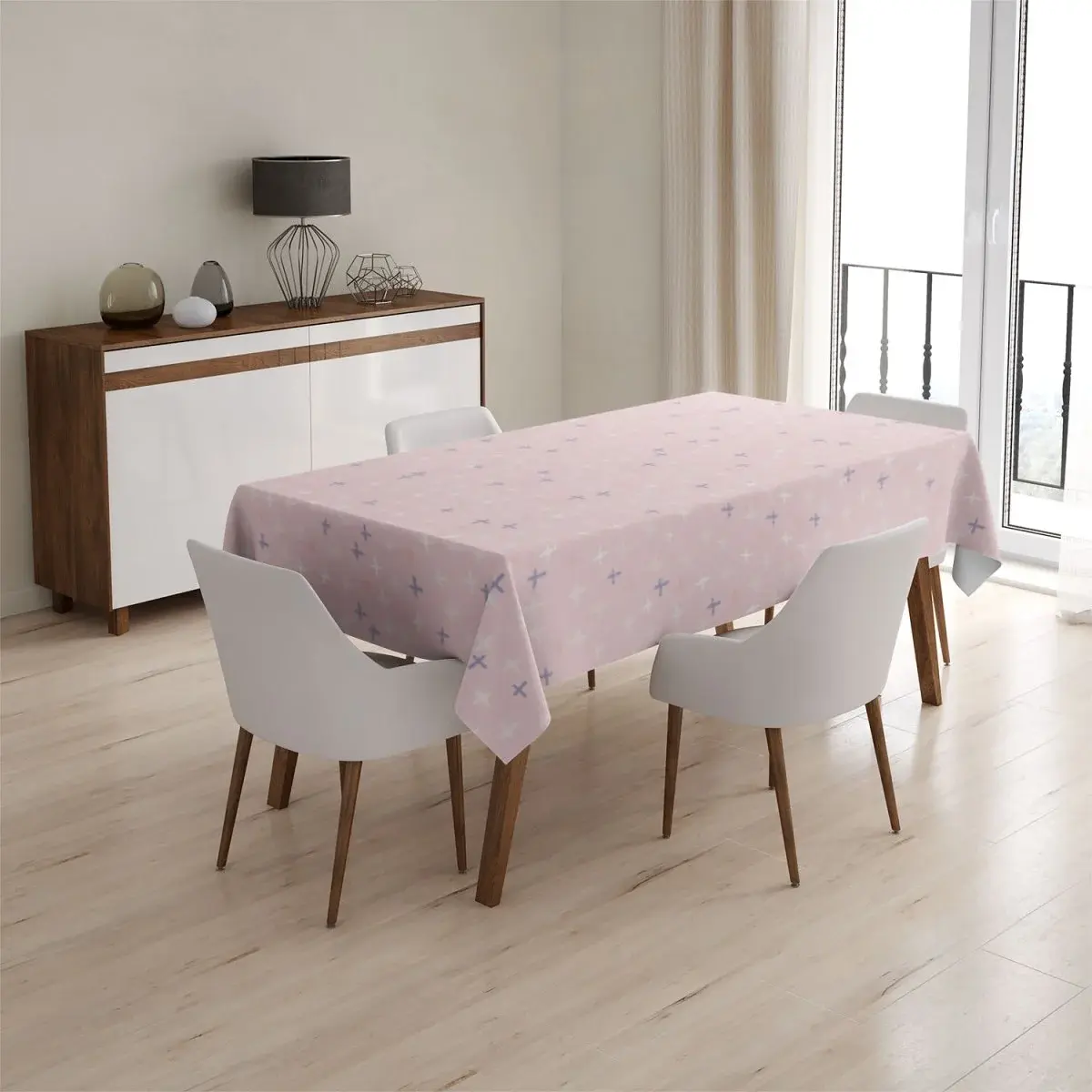 Ubrus Barevné křížky - 90x90 cm