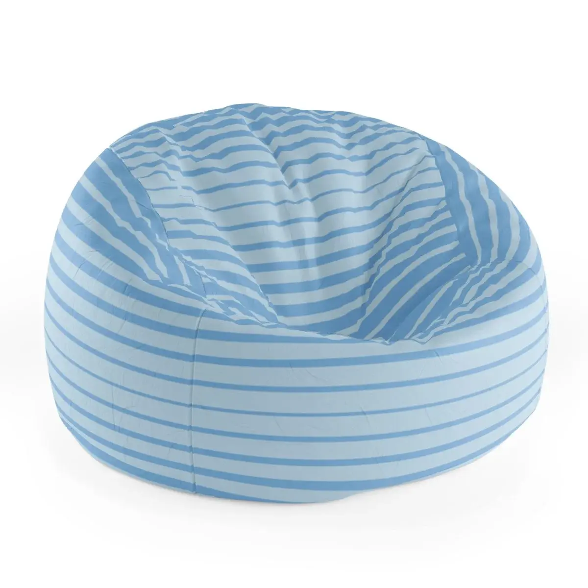 Sedací vak Cocoon Světle modré pruhy - 75 x 45 x 35 cm
