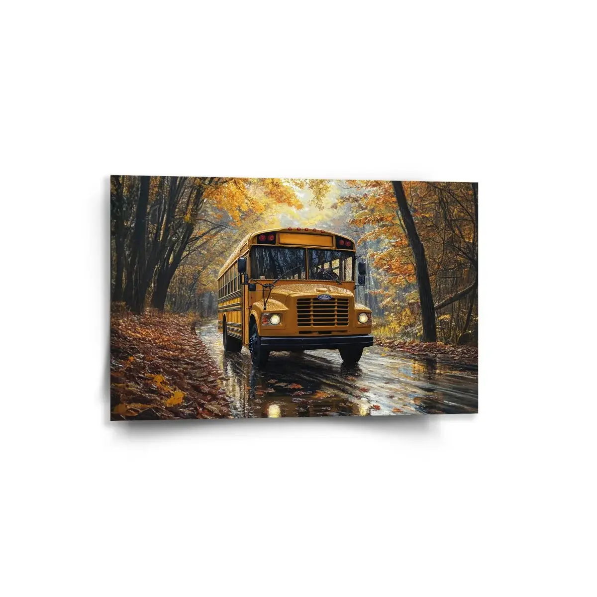Obraz Žlutý školní autobus - 60x40 cm