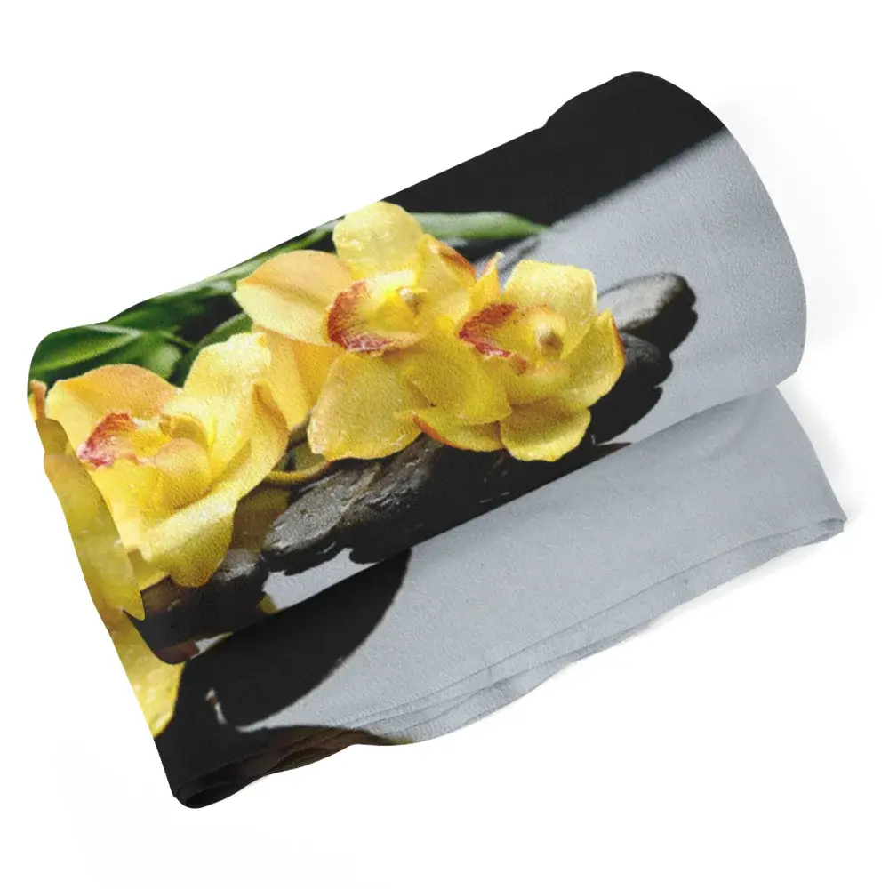 Deka Žluté orchideje - 150x120 cm