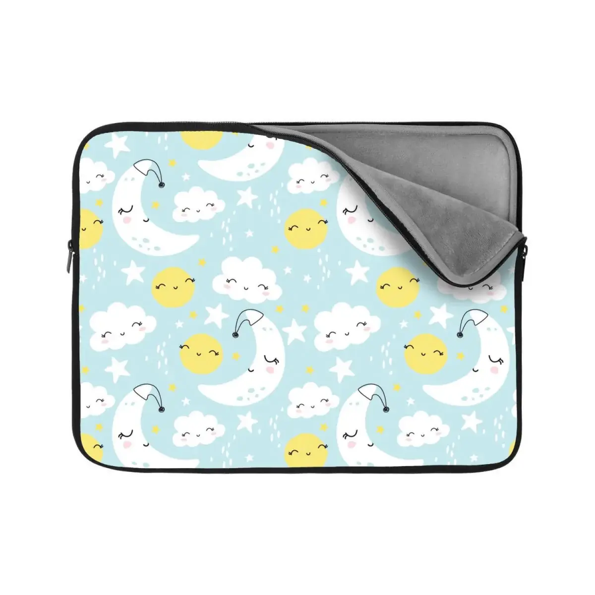 Obal na notebook Měsíce, slunce a mráčky - 17"