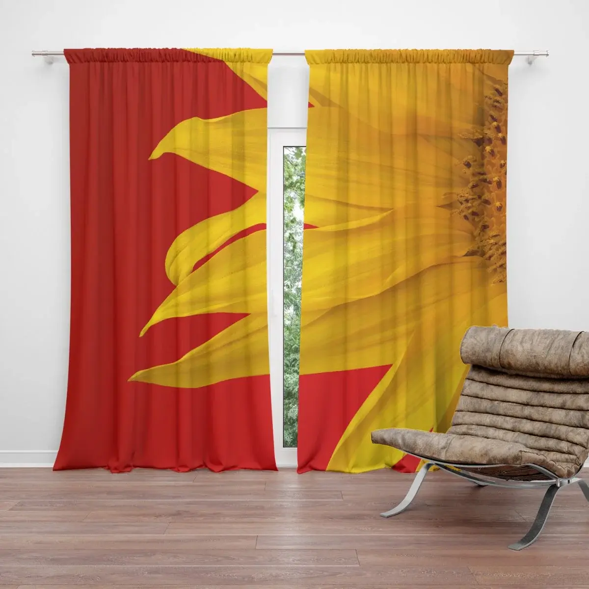 Závěs Slunečnice: 2ks 140x250cm