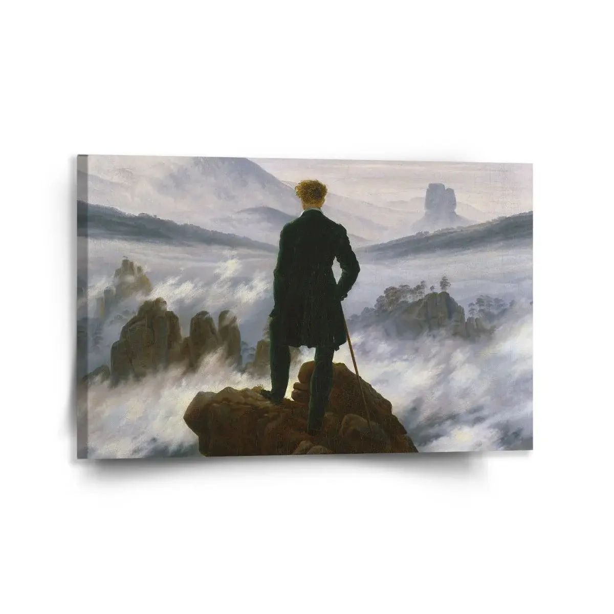 Obraz Poutník nad mořem mlhy - Caspar David Friedrich - 120x80 cm