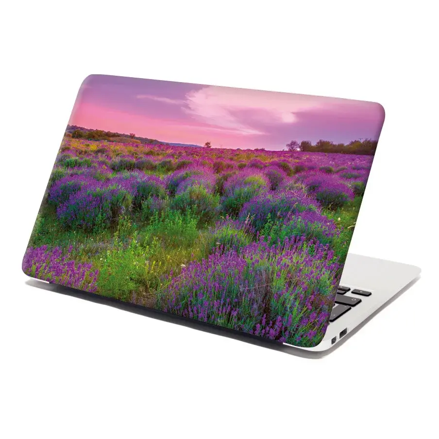 Samolepka na notebook Levandulové pole 2 - 29x20 cm