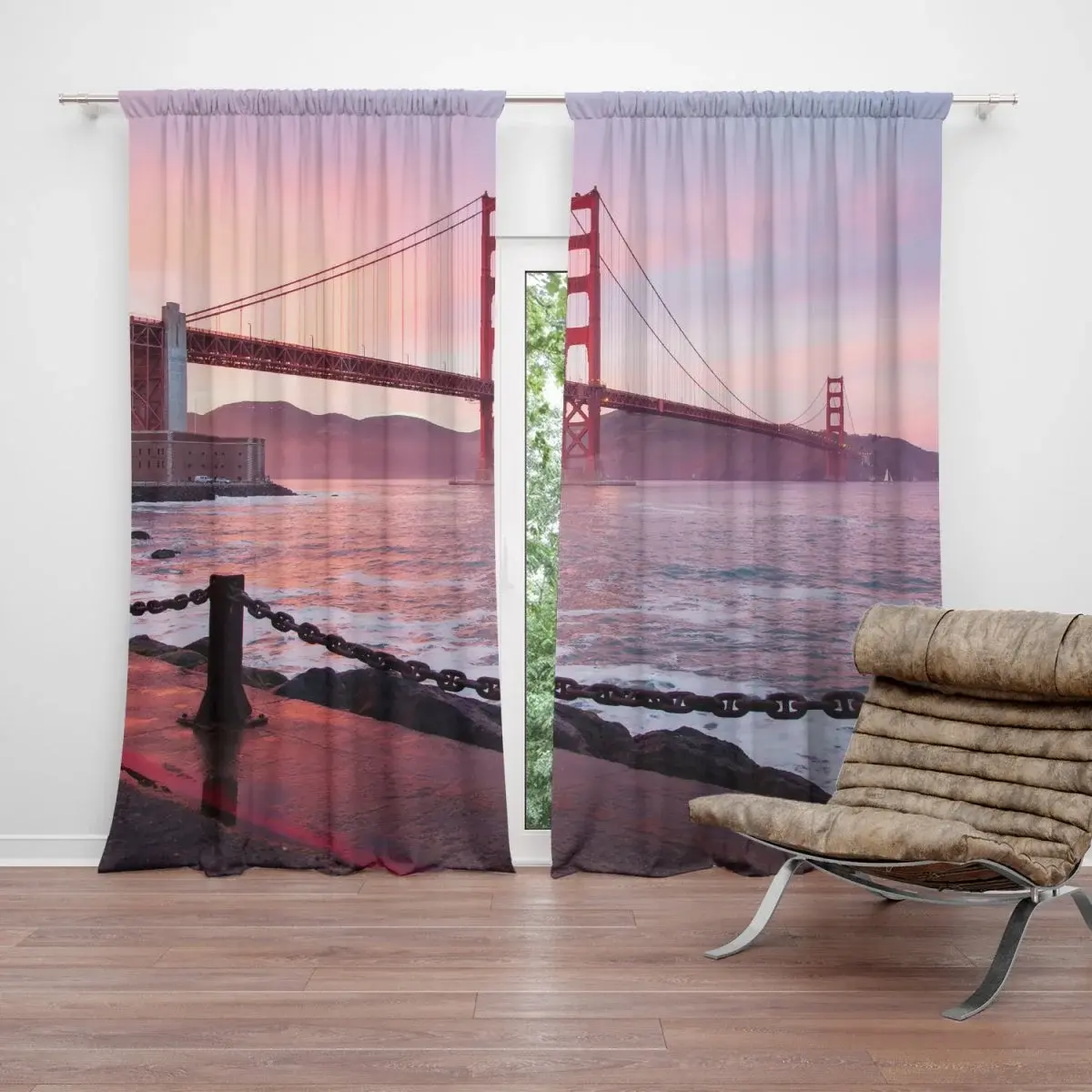 Závěs Golden Gate: 2ks 140x250cm