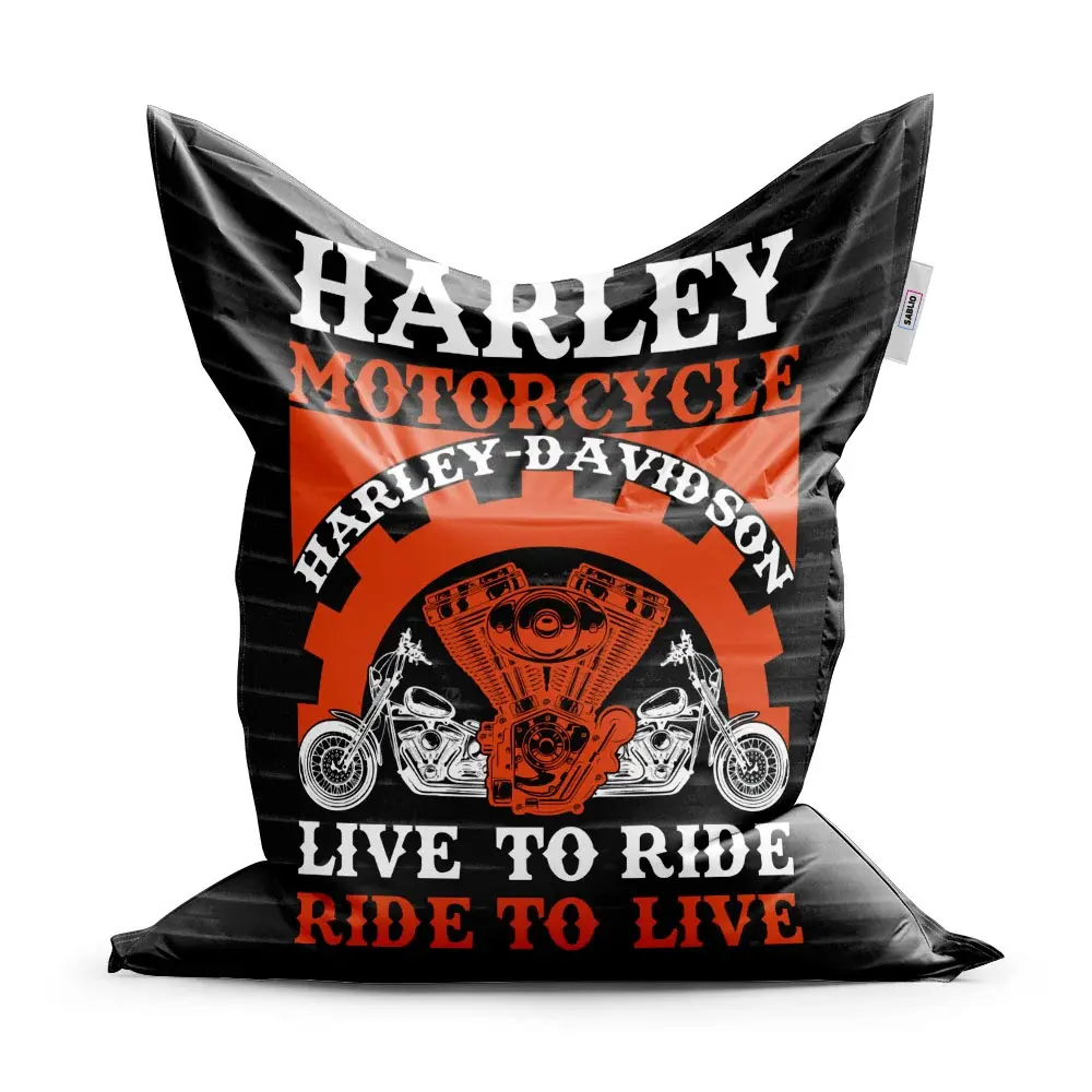 Sedací vak Harley-Davidson Live to ride, ride to live - 200x140 cm