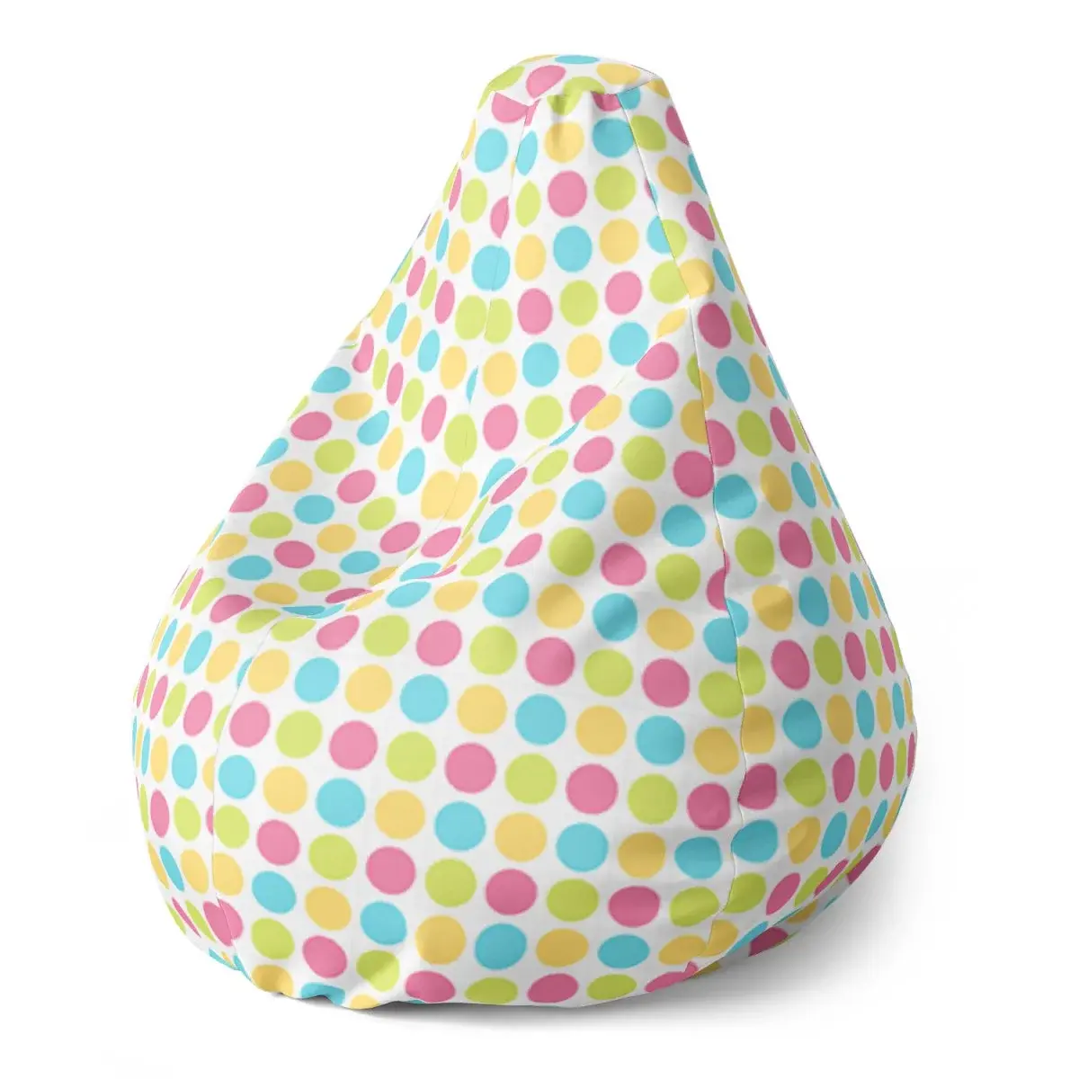 Sedací vak Pear Veselé barevné puntíky - 70 x 95 x 15 cm