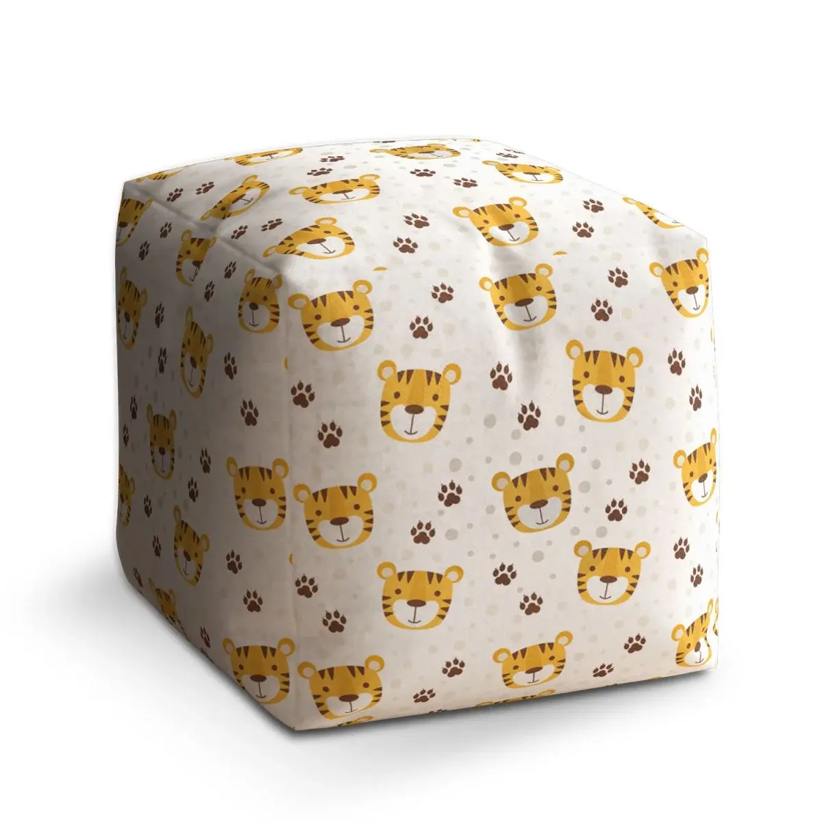 Taburet Cube Tygřík - 50x50x50 cm