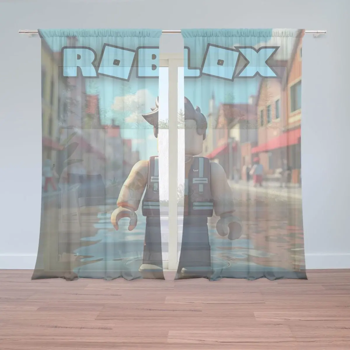 Záclony ROBLOX Město: 2ks 150x250cm