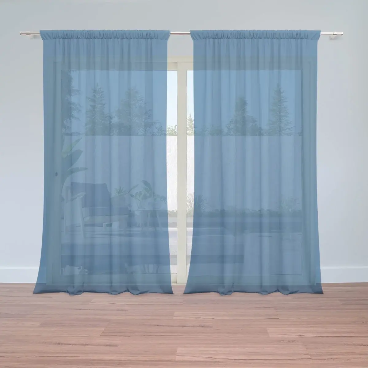 Záclony Námořní modrá 2: 2ks 150x250cm