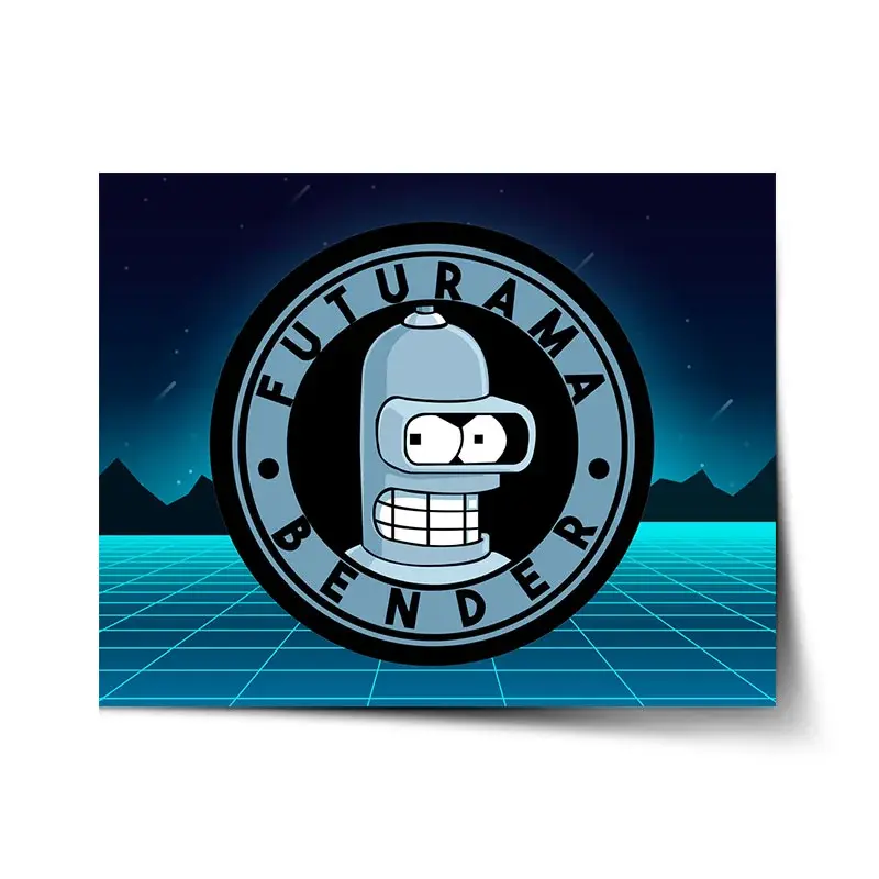 Plakát Futurama Bender Čtvrtá dimenze - 120x80 cm