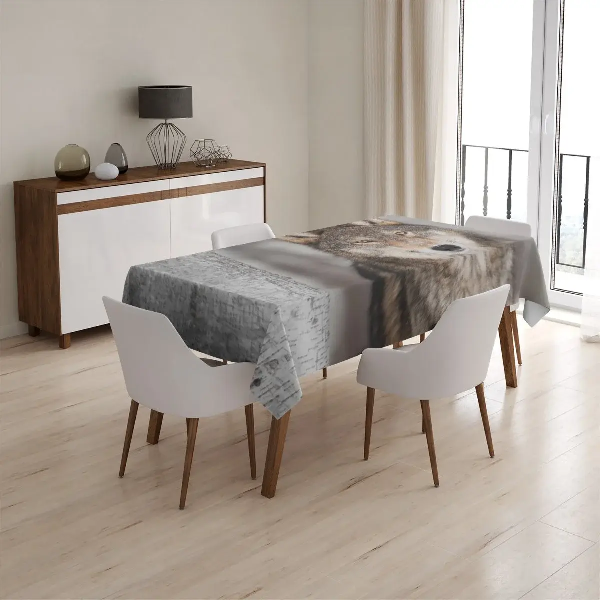 Ubrus Vlk 2 - 130x130 cm
