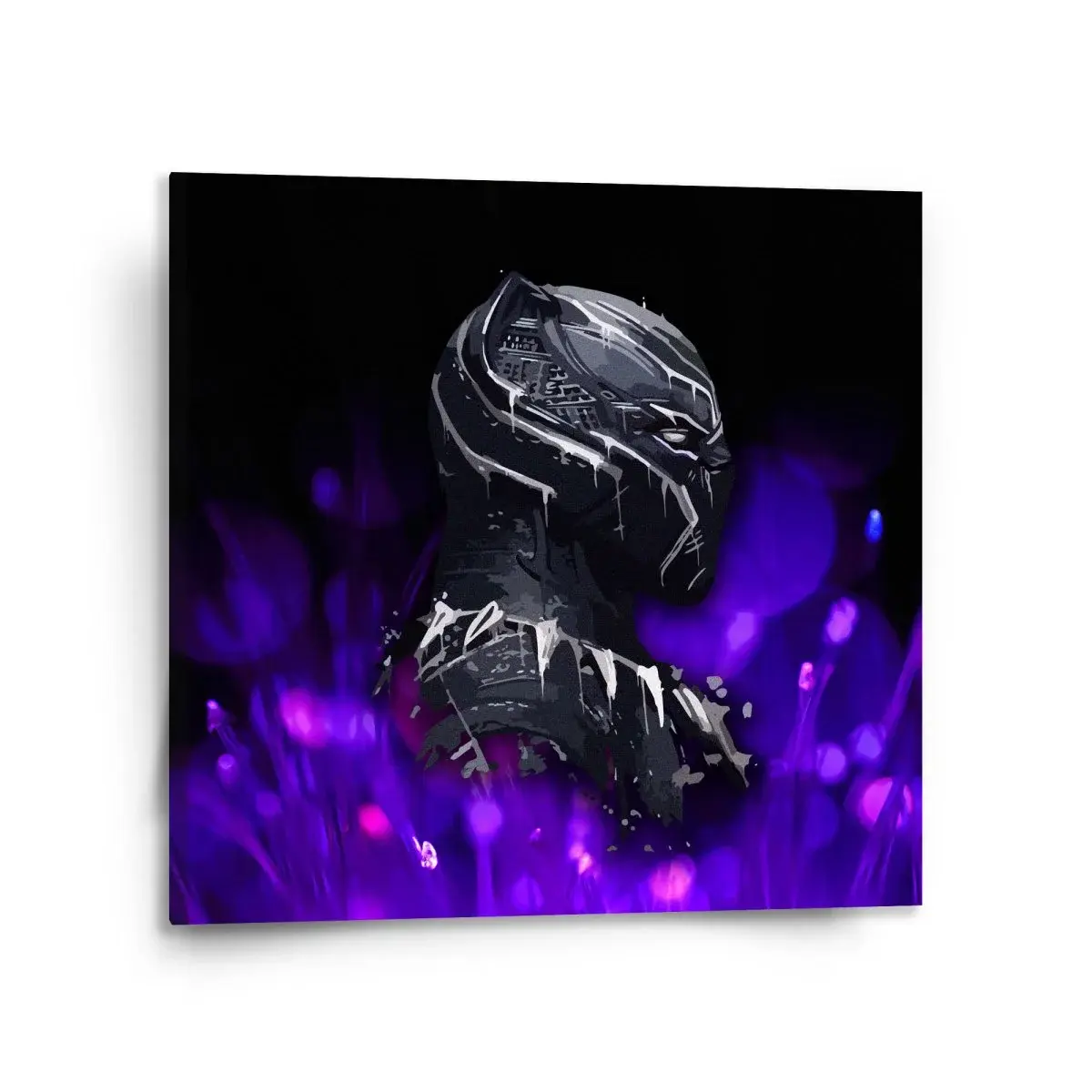 Obraz BLACK PANTHER Fialová luminescence - 110x110 cm