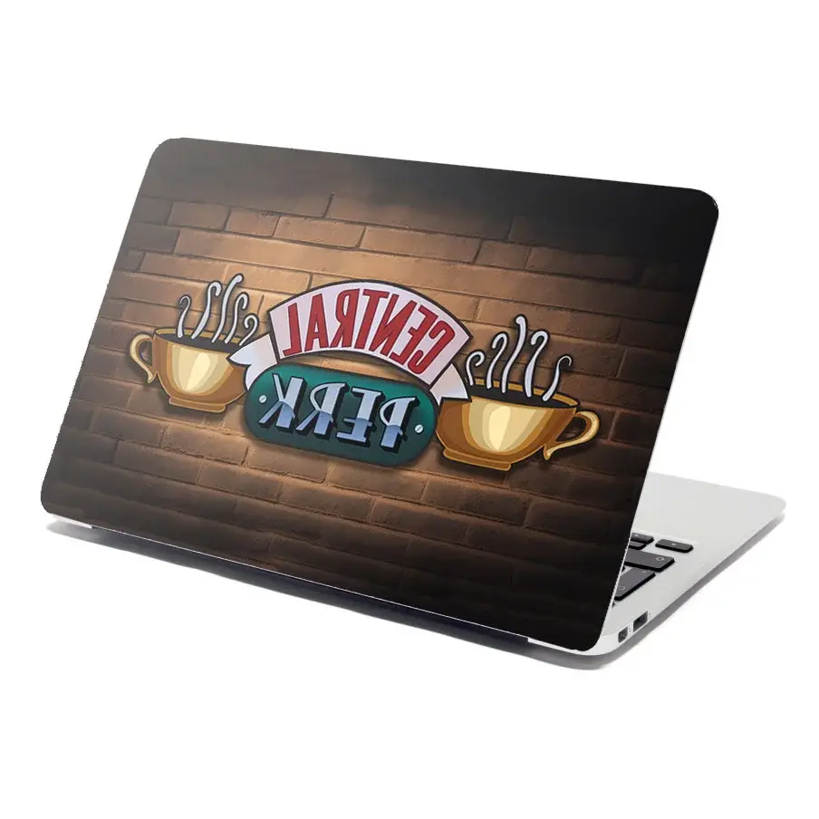 Samolepka na notebook Seriál přátelé CENTRAL PERK Cihly - 29x20 cm