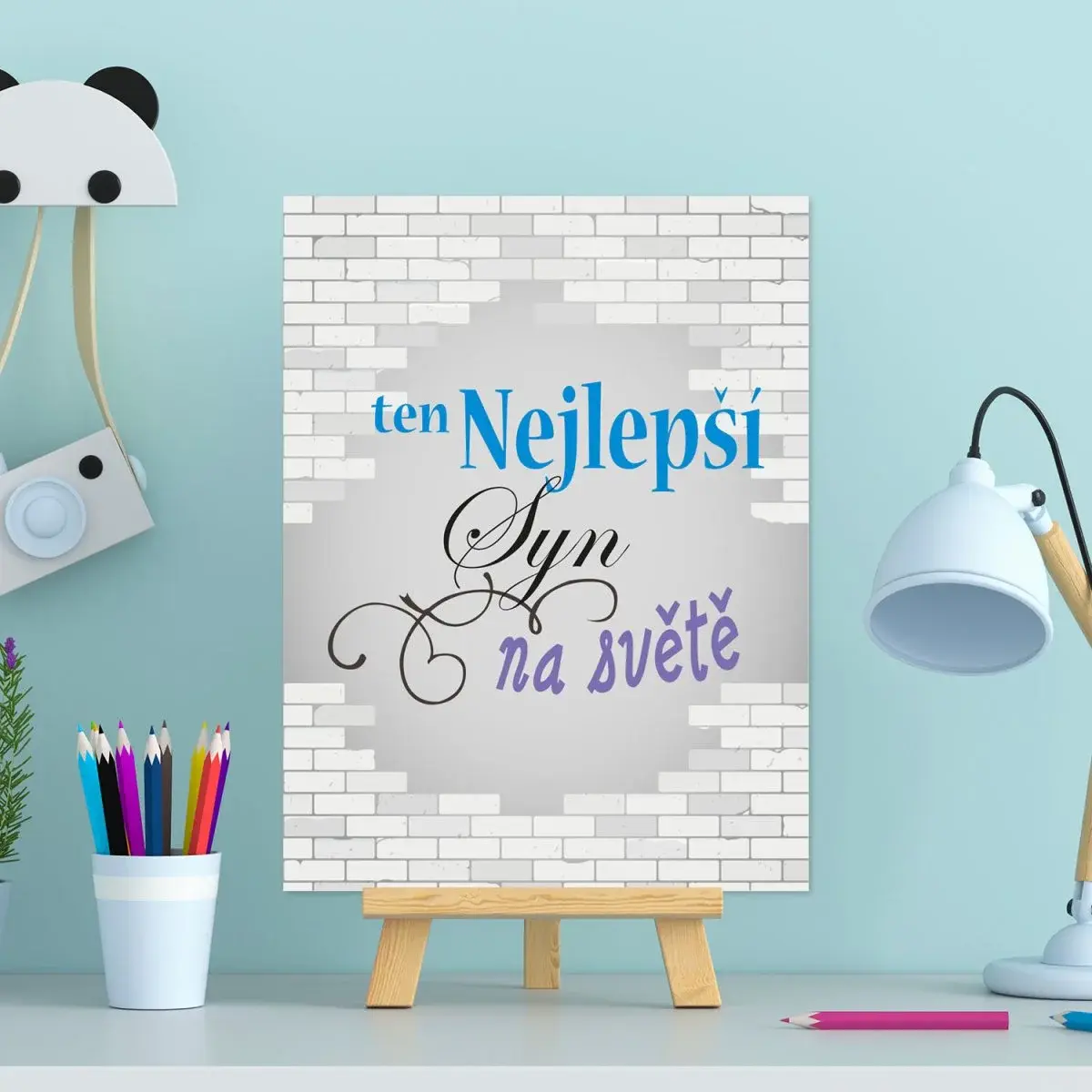 Dárková cedulka Ten nejlepší syn na světě: 30x40 cm