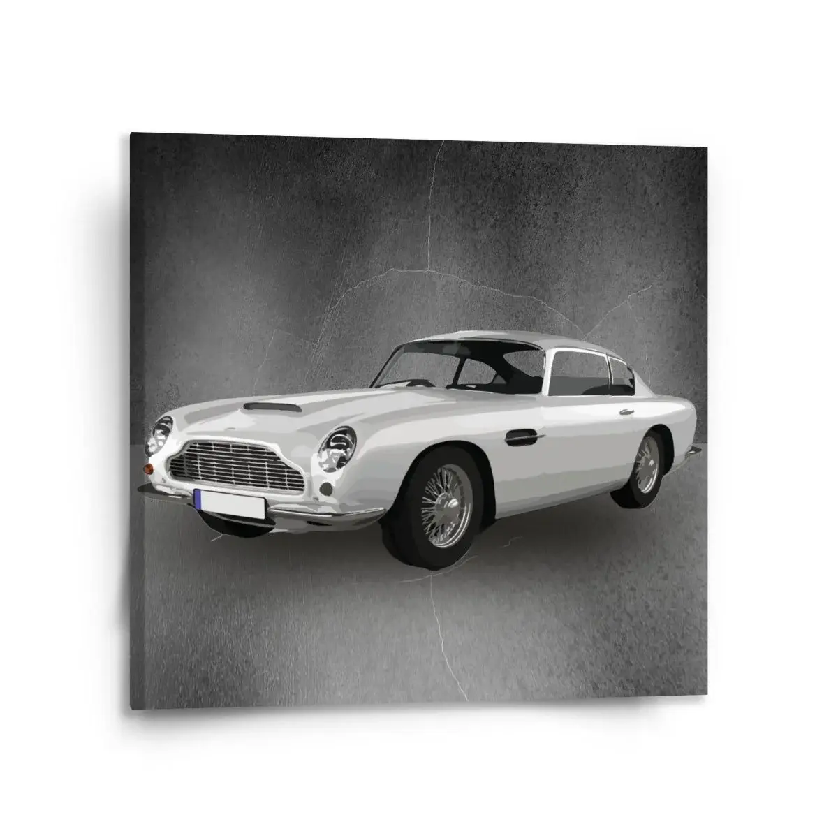 Obraz Aston Martin Tmavé pozadí - 110x110 cm