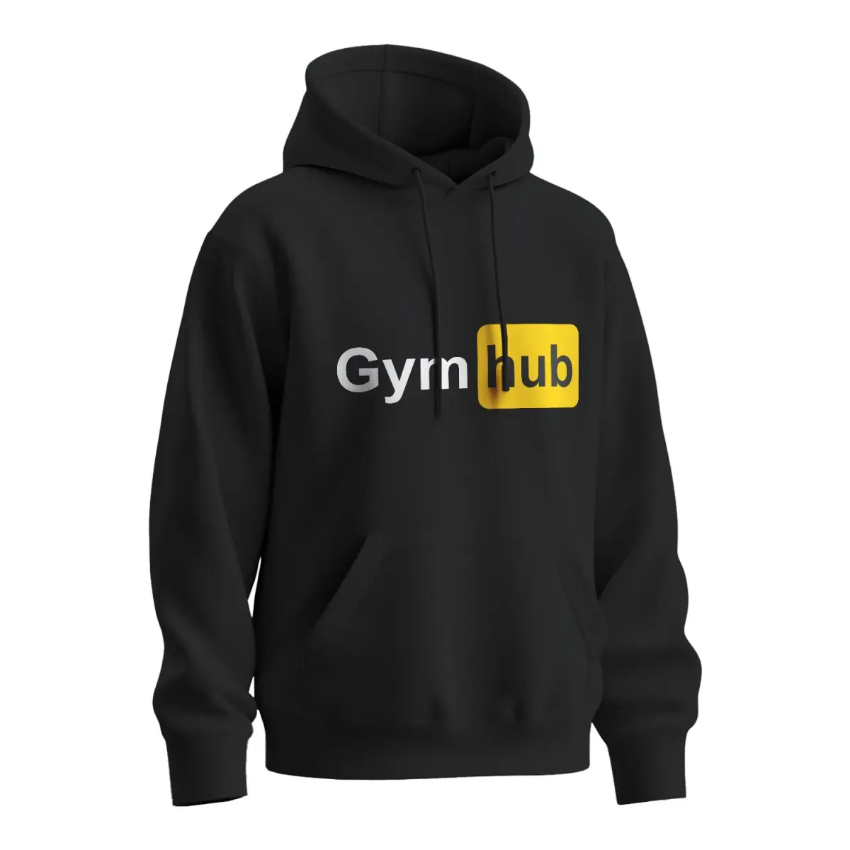 Mikina s potiskem Gymhub - černá