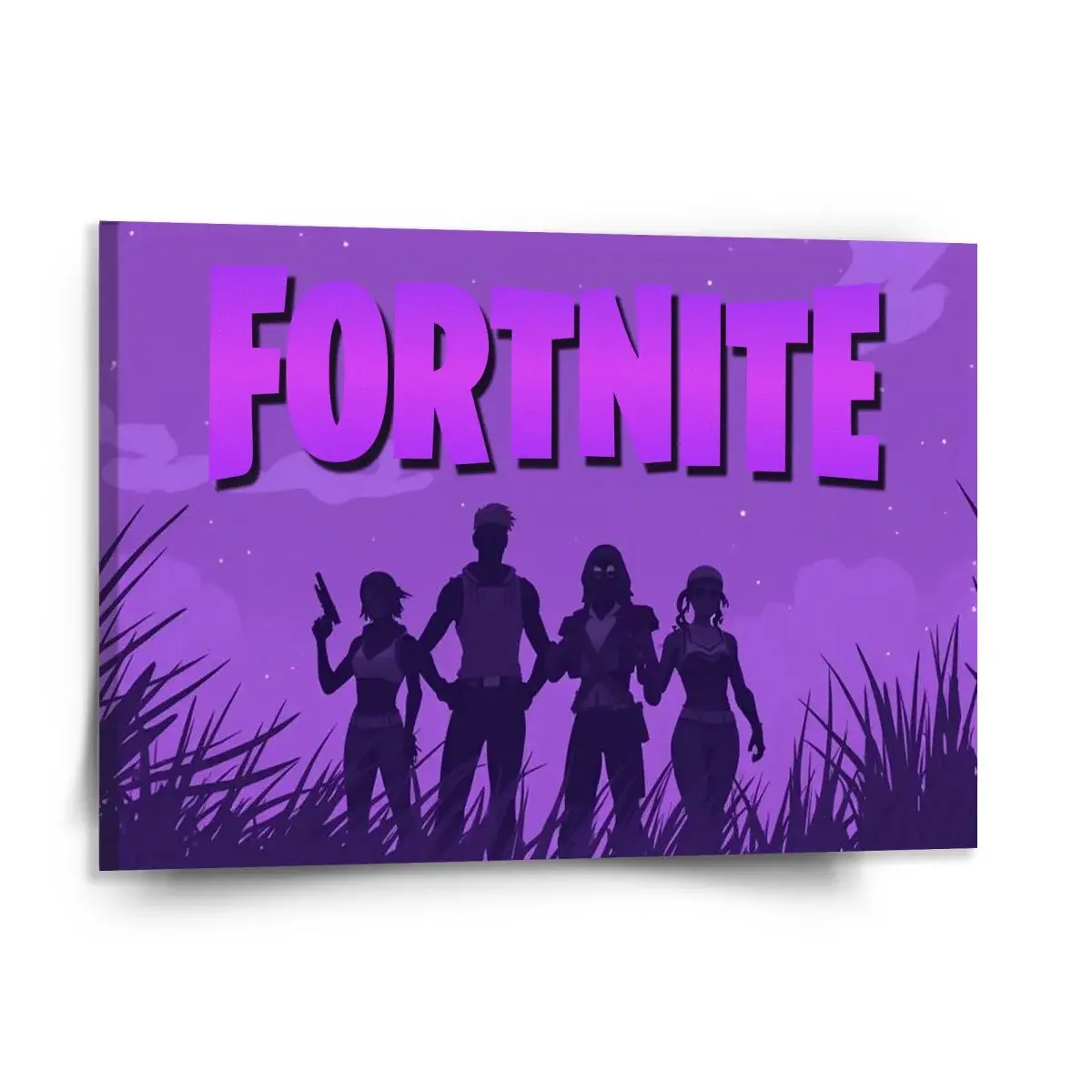 Obraz FORTNITE Fialová silueta - 150x110 cm