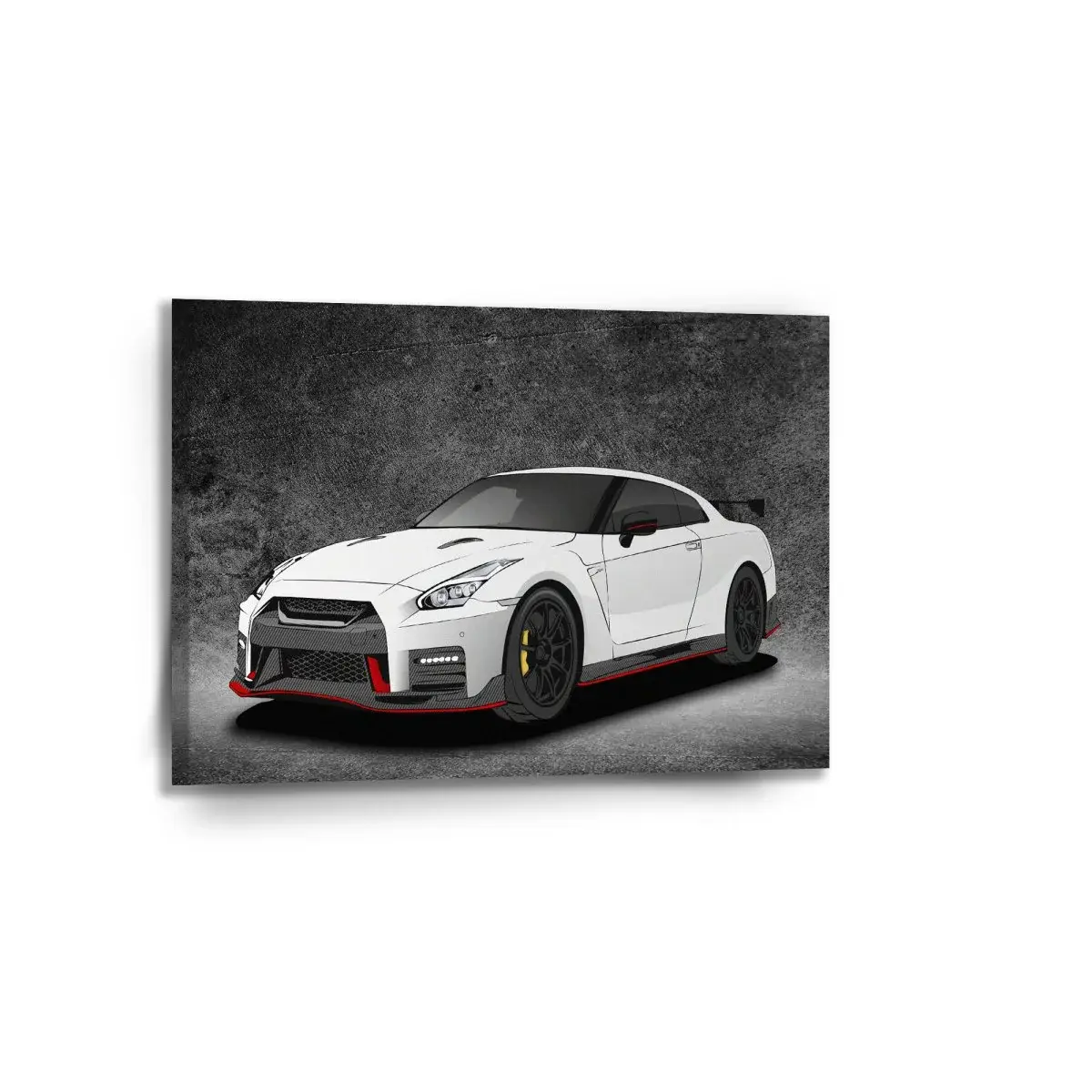 Obraz Nissan GTR 35 Šedý - 90x60 cm