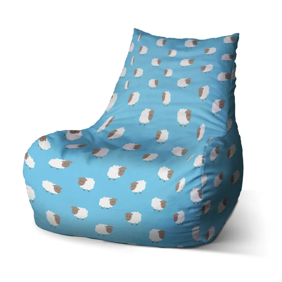 Sedací vak Bean Ovečky - 100 x 90 x 45 cm
