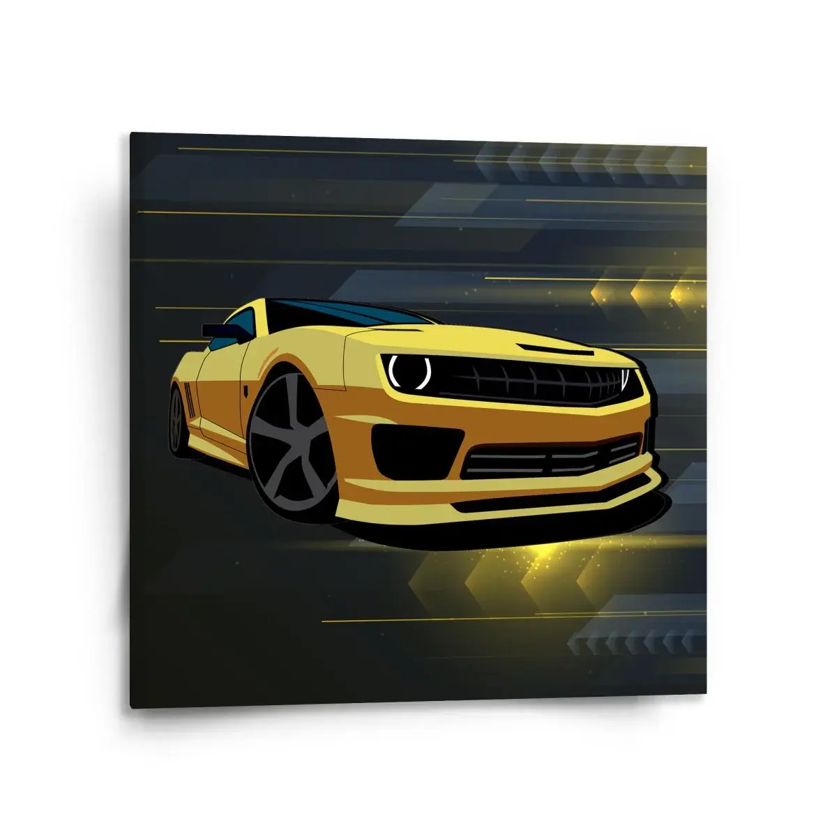 Obraz Chevrolet Camaro Pruhy - 110x110 cm