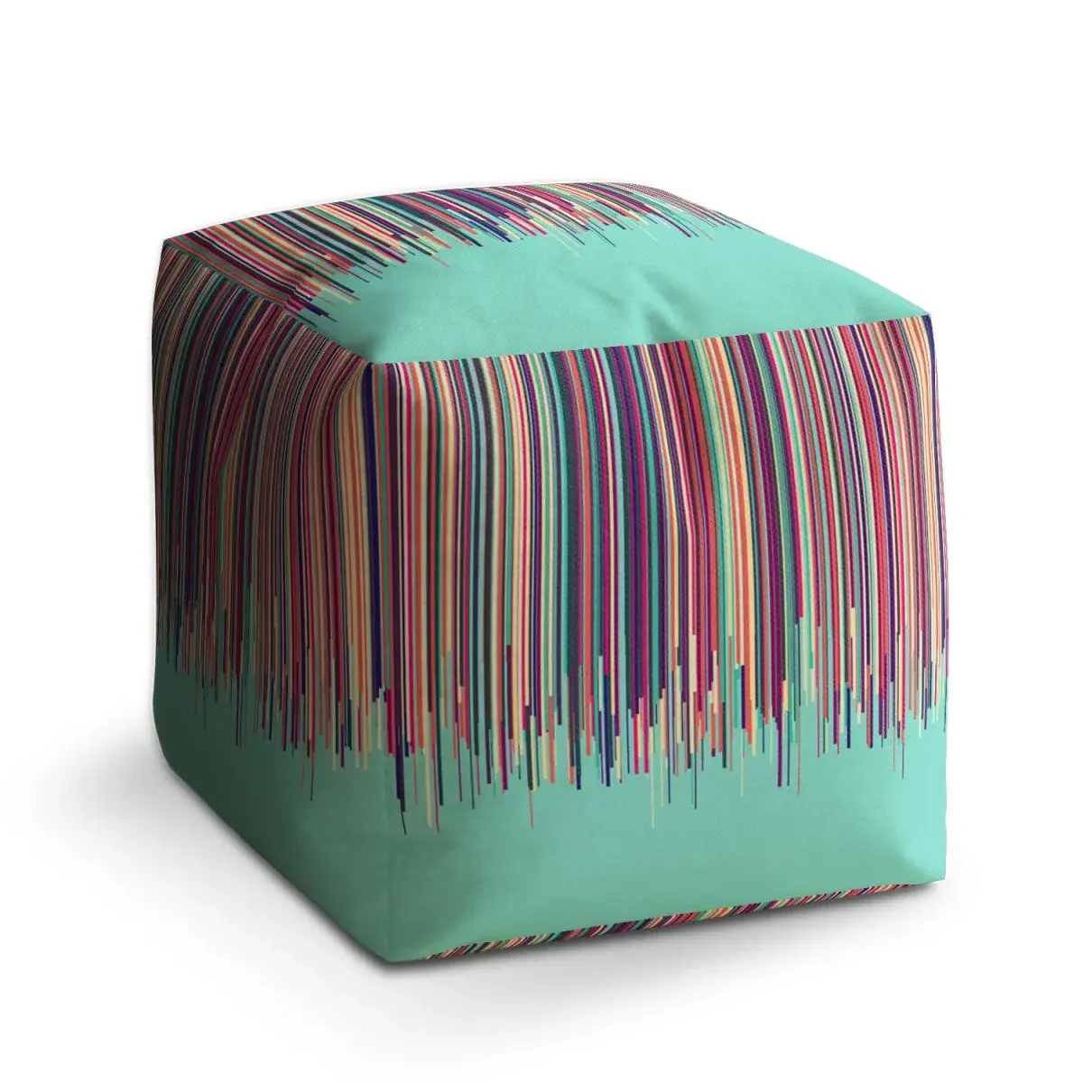Taburet Cube Stékající barva - 40x40x40 cm