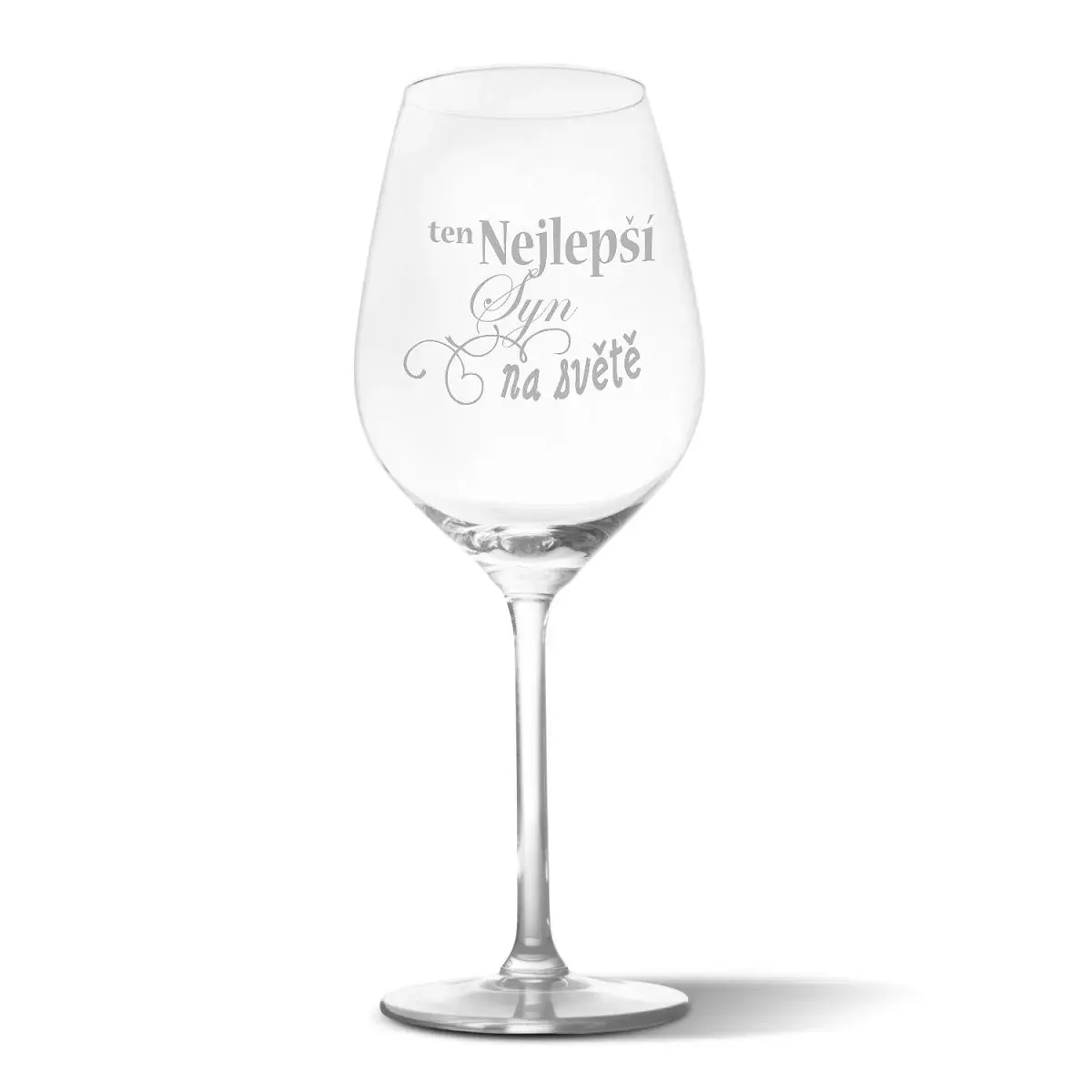 Sklenička na víno Ten nejlepší syn na světě: 49 cl
