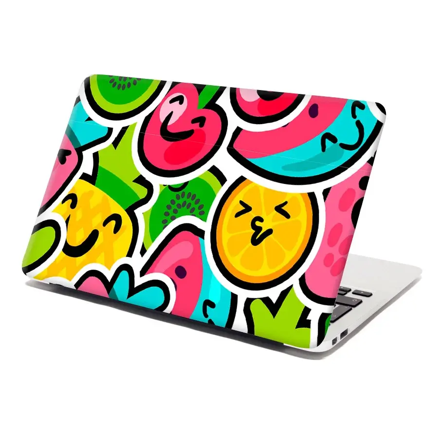 Samolepka na notebook Veselé ovoce - 38x26 cm