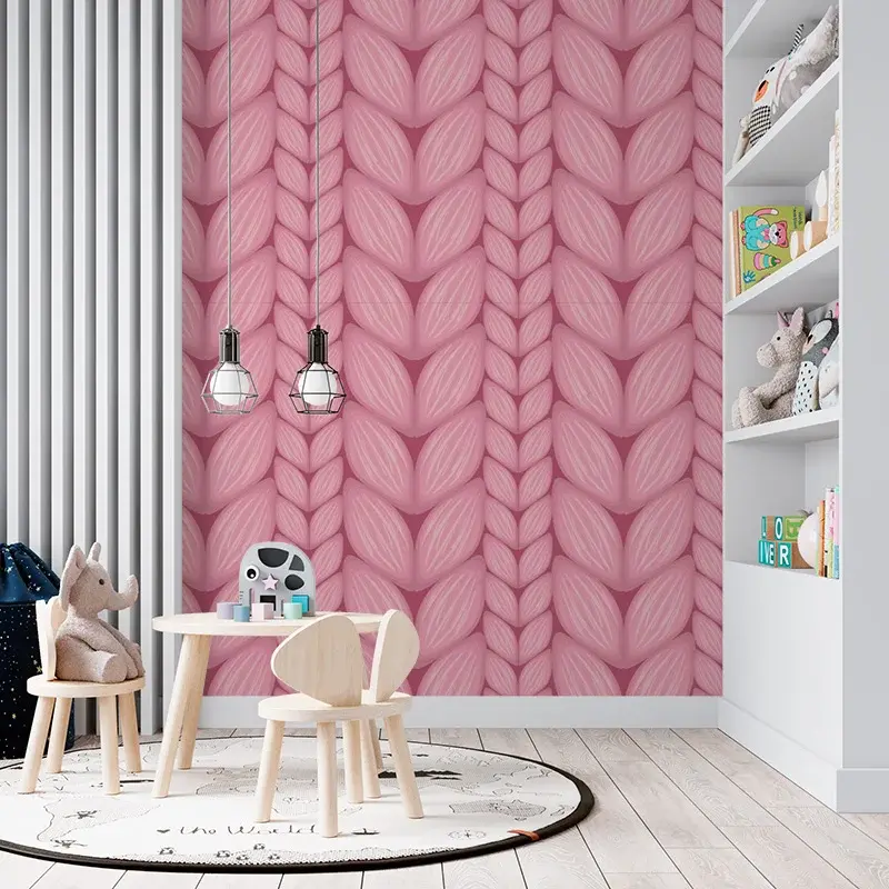 Tapeta Růžové pletení - 125x75 cm