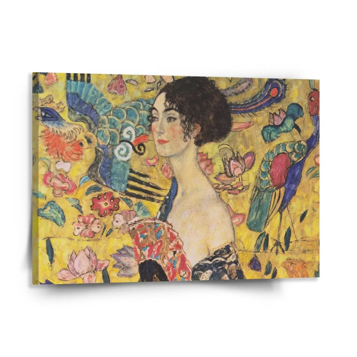 Obraz Dáma s vějířem - Gustav Klimt - 150x110 cm