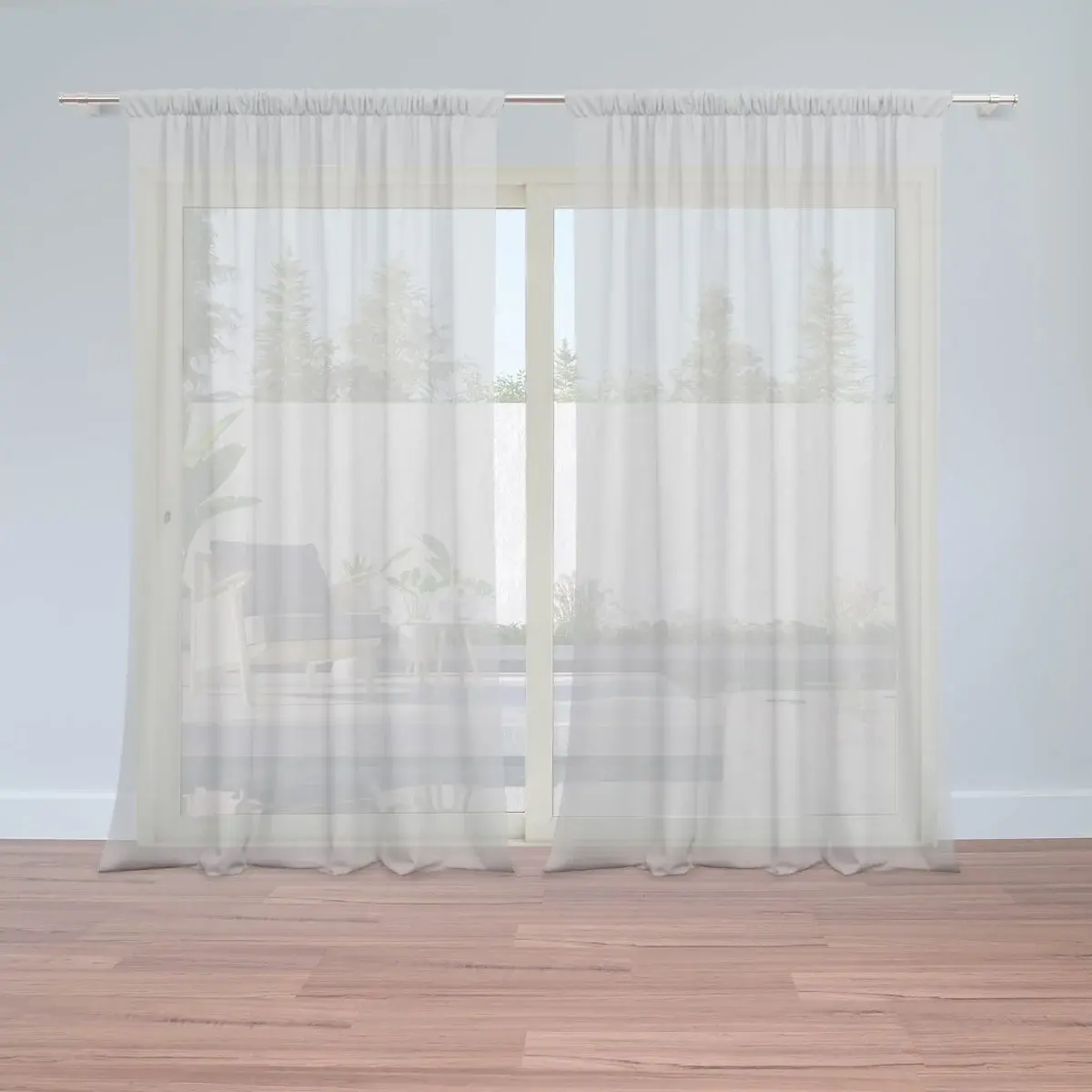 Záclony Šedá: 2ks 150x250cm