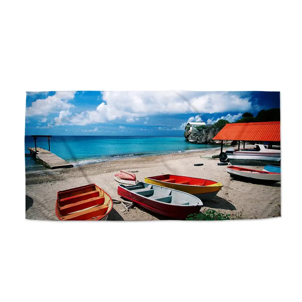Ručník Loďky na pláži - 50x100 cm