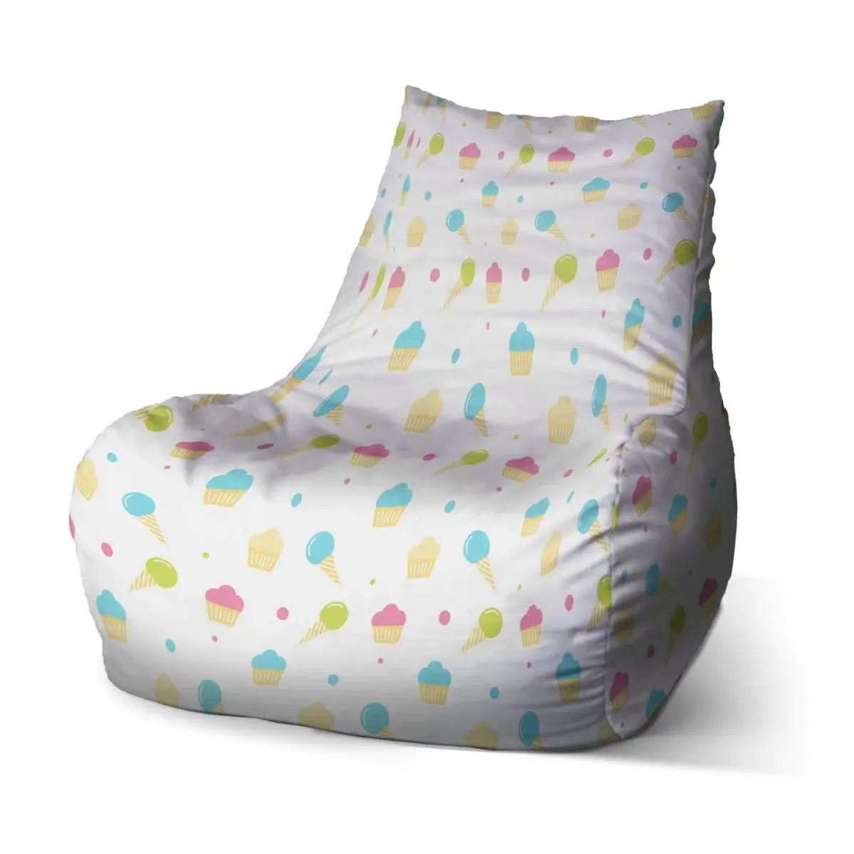 Sedací vak Bean Zmrzlinky s muffiny - 100 x 90 x 45 cm