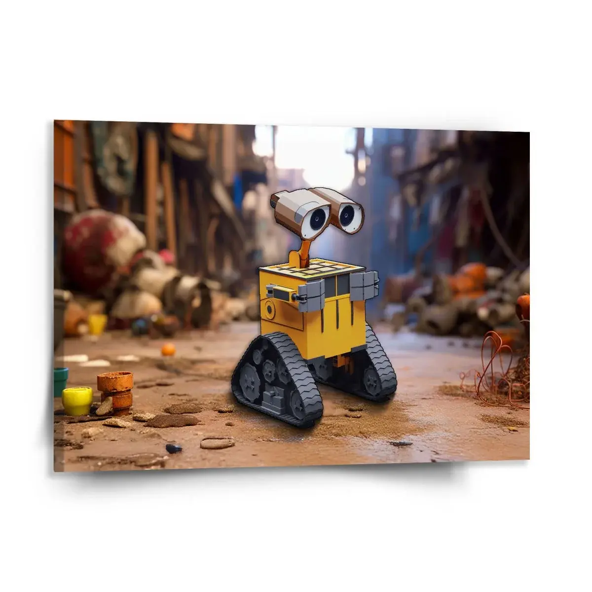 Obraz Wall-E robot Město - 150x110 cm