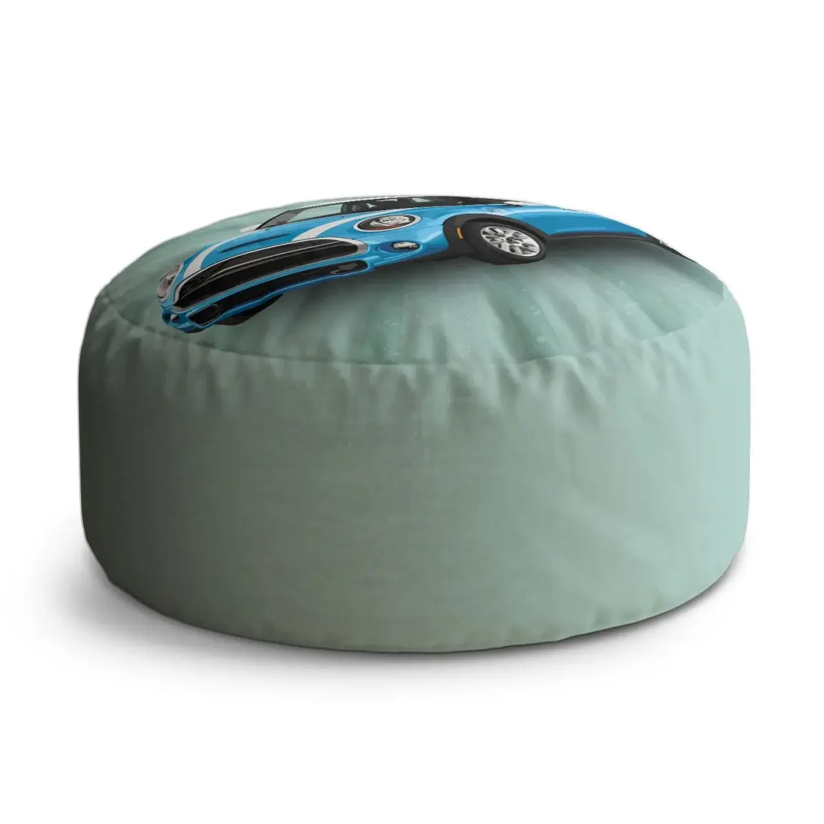 Taburet Circle Mini sedan Zelené pozadí: 38x48 cm