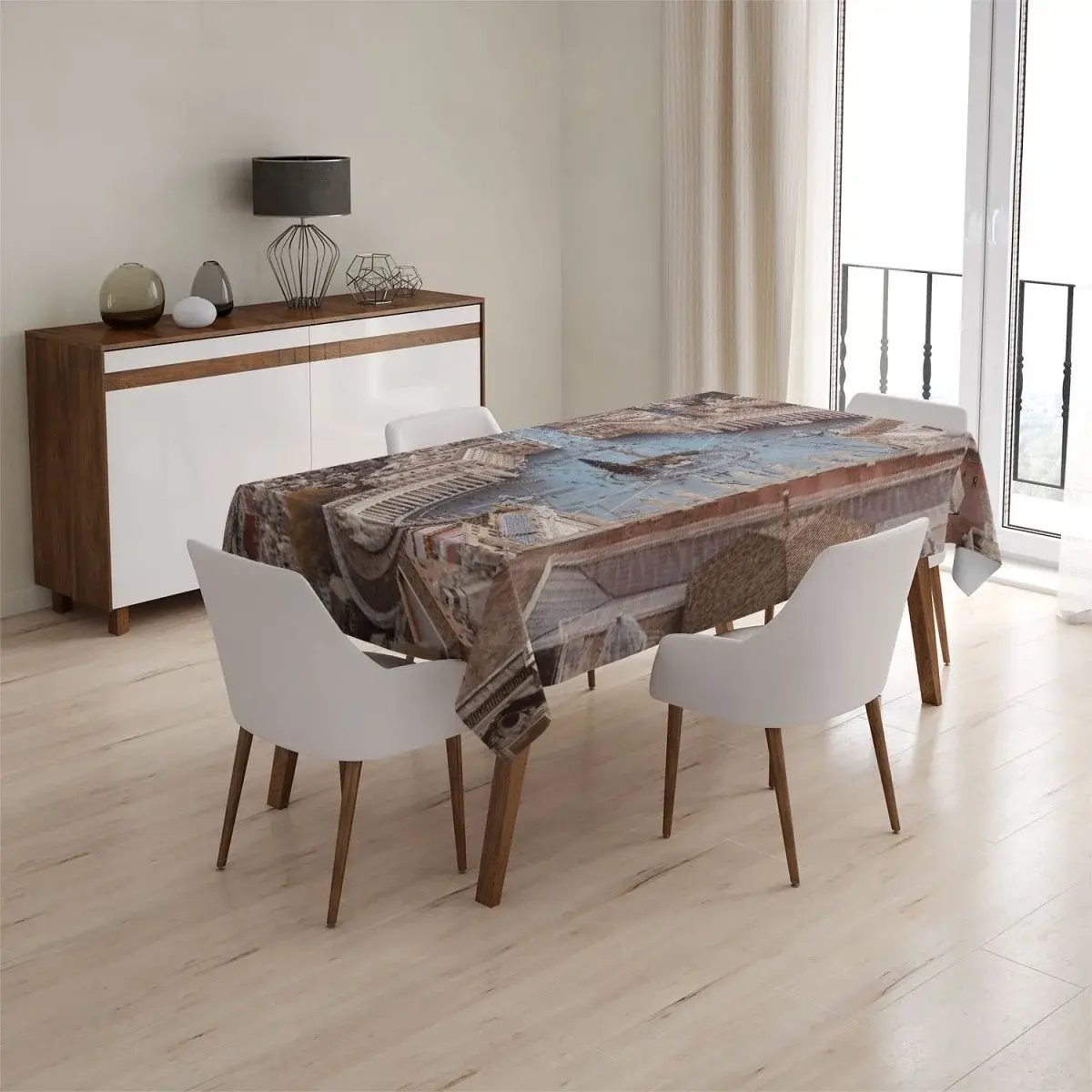 Ubrus Řím Vatikán Svatopetrské náměstí - 90x90 cm