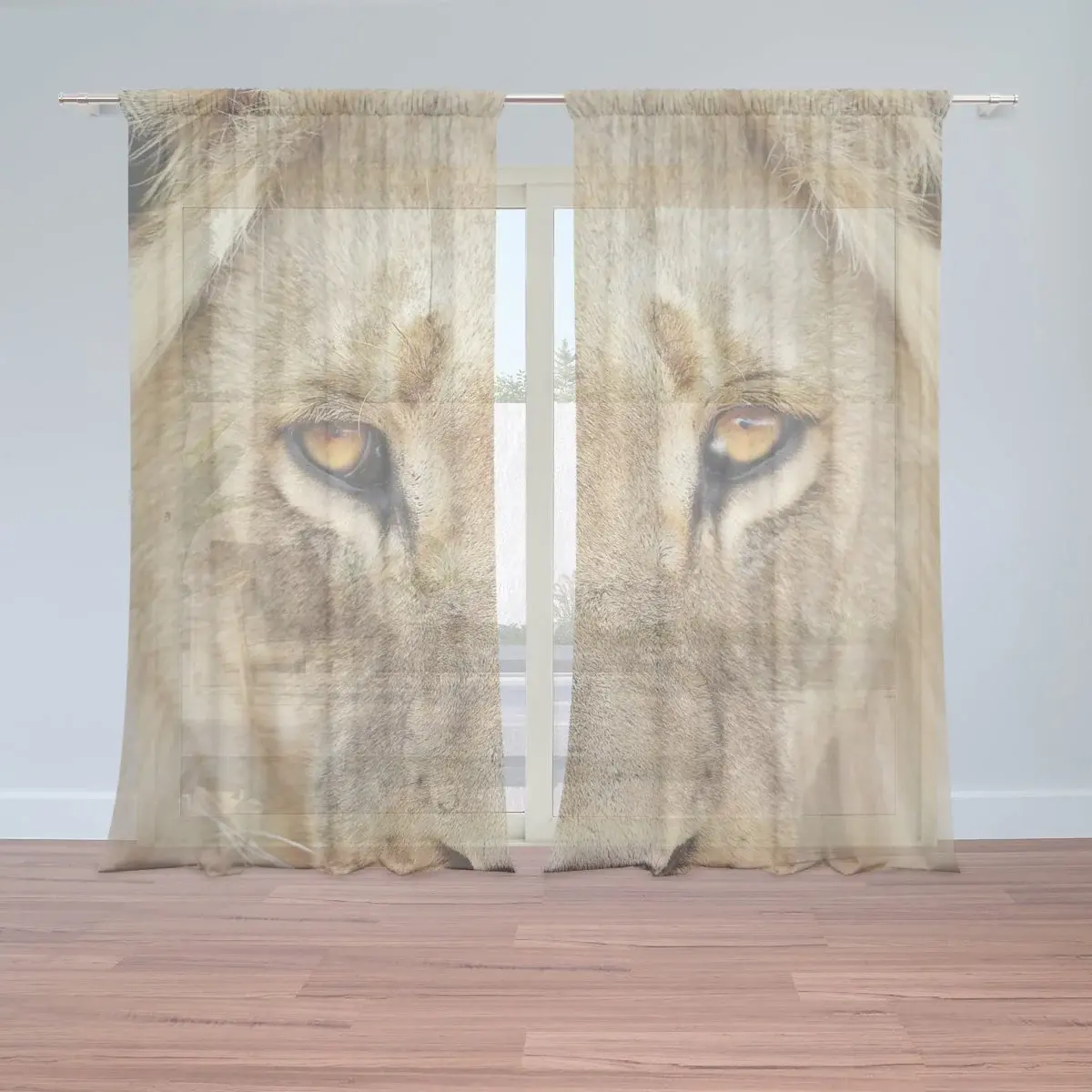 Záclony Pohled lvice: 2ks 150x250cm