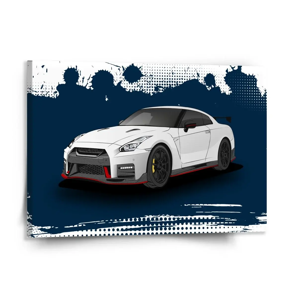 Obraz Nissan GTR 35 Modrý - 150x110 cm