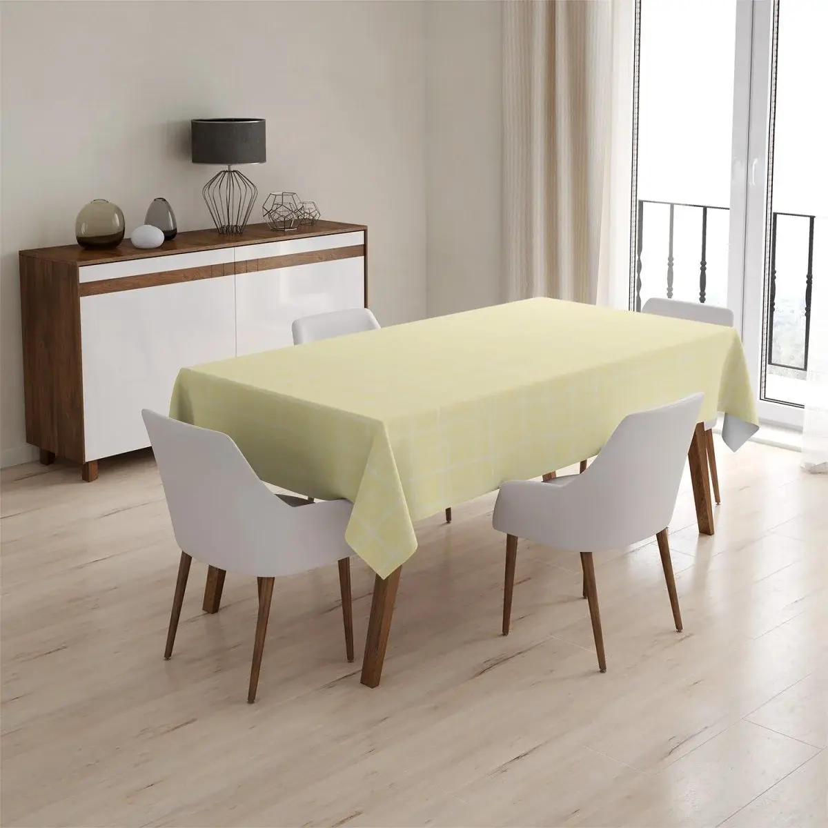 Ubrus Žluté pletivo - 90x90 cm
