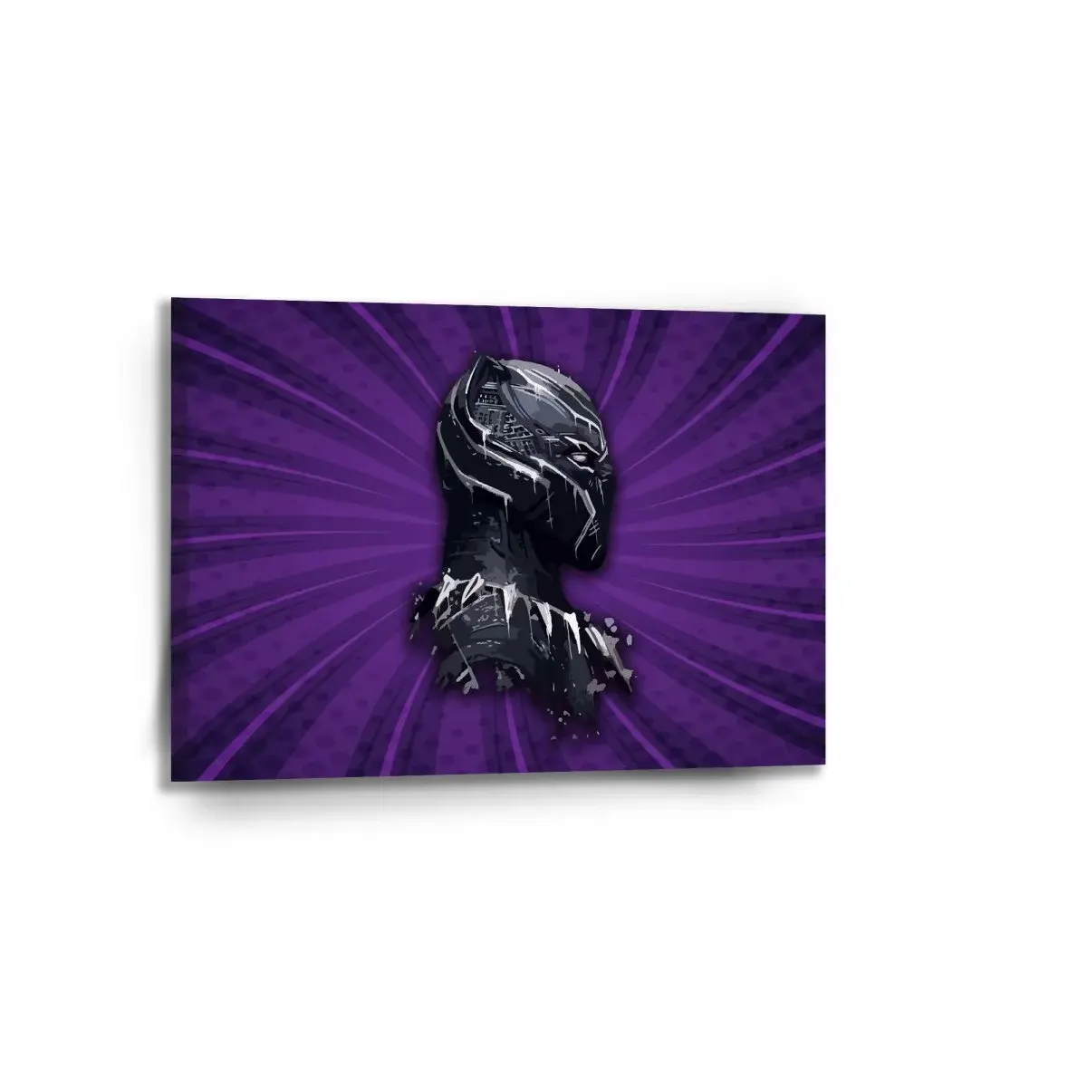Obraz BLACK PANTHER z profilu Fialový - 90x60 cm