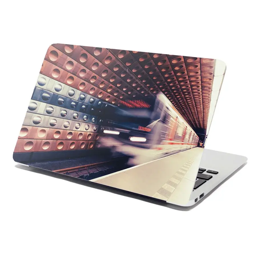 Samolepka na notebook Metro v barevné stanici - 29x20 cm