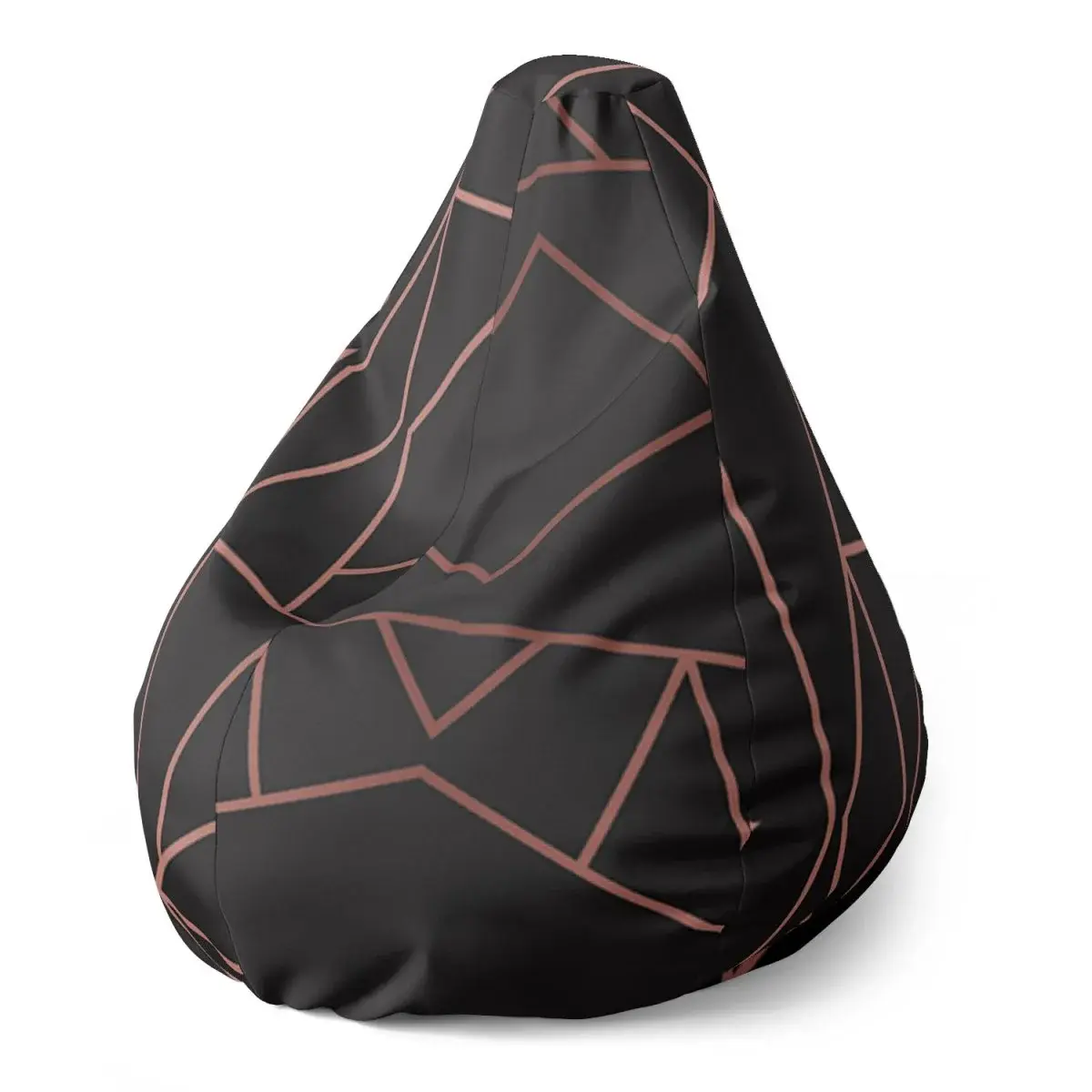 Sedací vak Pear Růžové obrazce - 70 x 95 x 15 cm