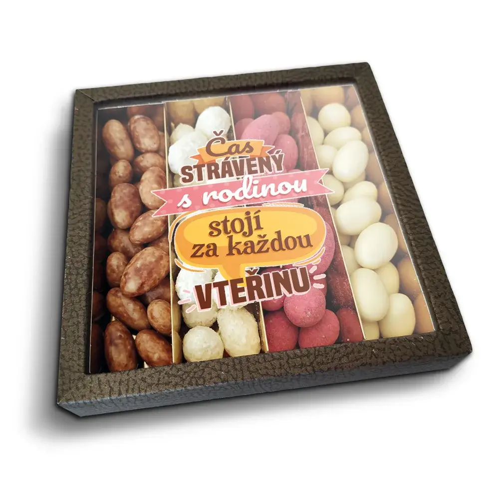 Mandle v čokoládě Čas strávený s rodinou - 4x 80g