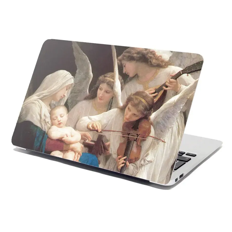 Samolepka na notebook Panna s anděly - William-Adolphe Bouguereau - 38x26 cm