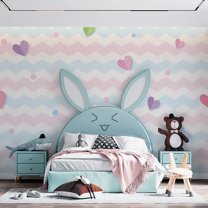 Tapeta Barevná srdíčka - 125x75 cm